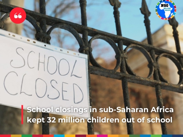 أدى إغلاق المدارس في أفريقيا جنوب الصحراء الكبرى إلى بقاء 32 مليون طفل خارج المدرسة