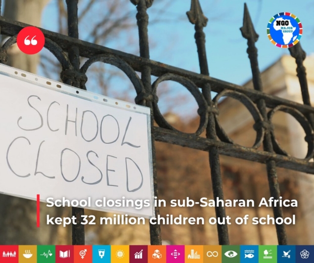 School closings in sub-Saharan Africa kept 32 million children out of school